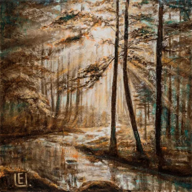 Landschaft mit Bach